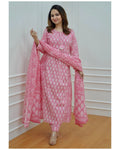 Pink Afghani Cotton Suit